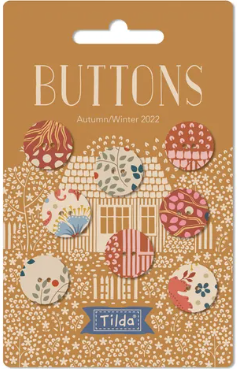 TILDA Hometown - Rust Buttons (8 pack of 16mm)