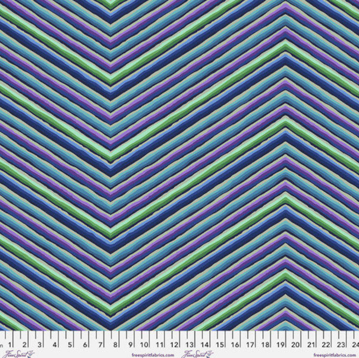 Kaffe Fassett - Chevron Stripe (Blue)