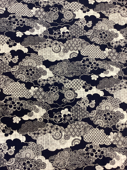 Japanese Fabric - #562 (Clouds)