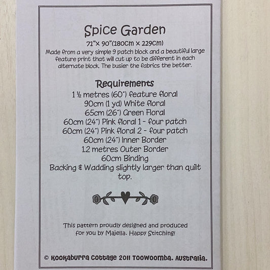 Pattern- Spice Garden
