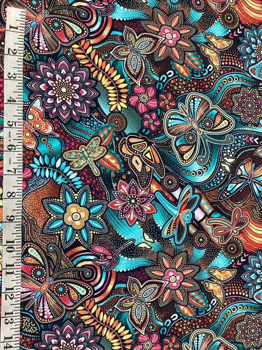 Pannotia - Butterfly Floral (Teal)