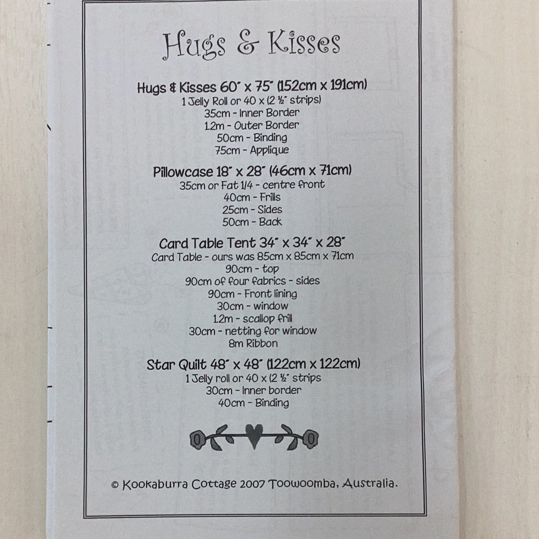 Pattern- Hugs and Kisses