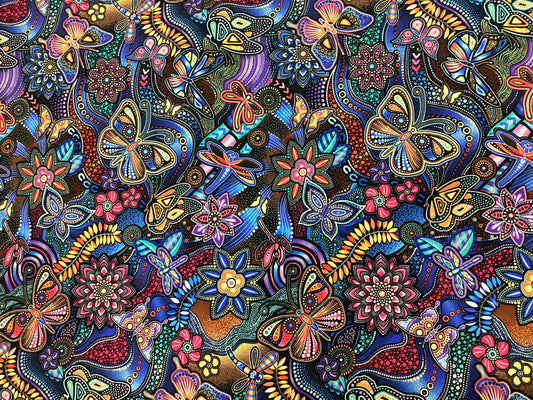 Pannotia - Butterfly Floral (Blue)