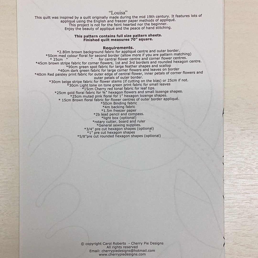 Half price - Pattern- Louisa