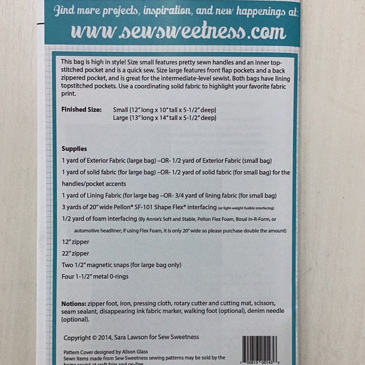 Pattern- Byebye love Bag