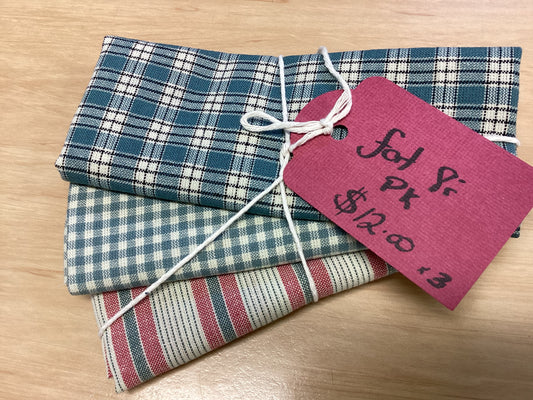 Fabric Fat 1/8 Pack (Checks)