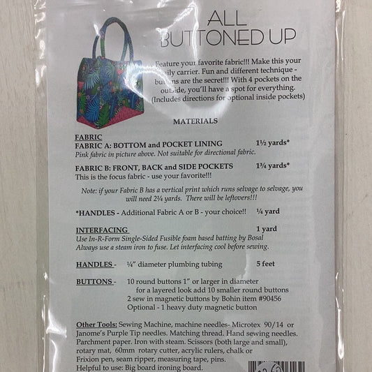 Pattern- All buttoned up