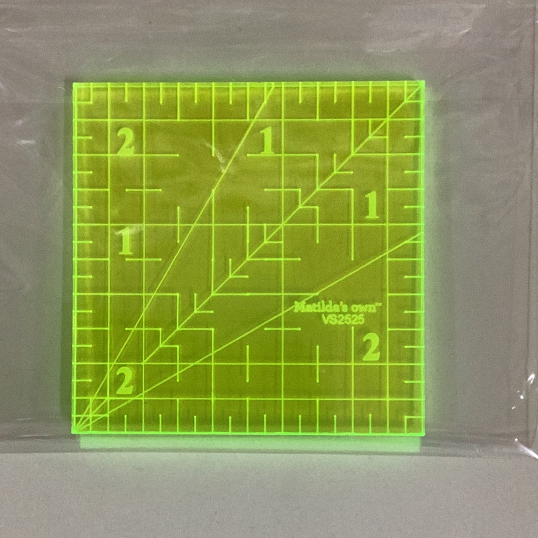 Matilda's Own Square Ruler 2 1/2 x 2 1/2"
