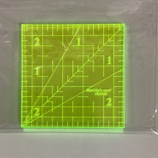 Matilda's Own Square Ruler 2 1/2 x 2 1/2"