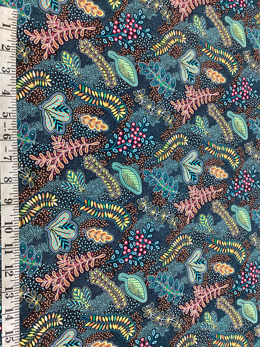 Pannotia - Leaves (Teal)