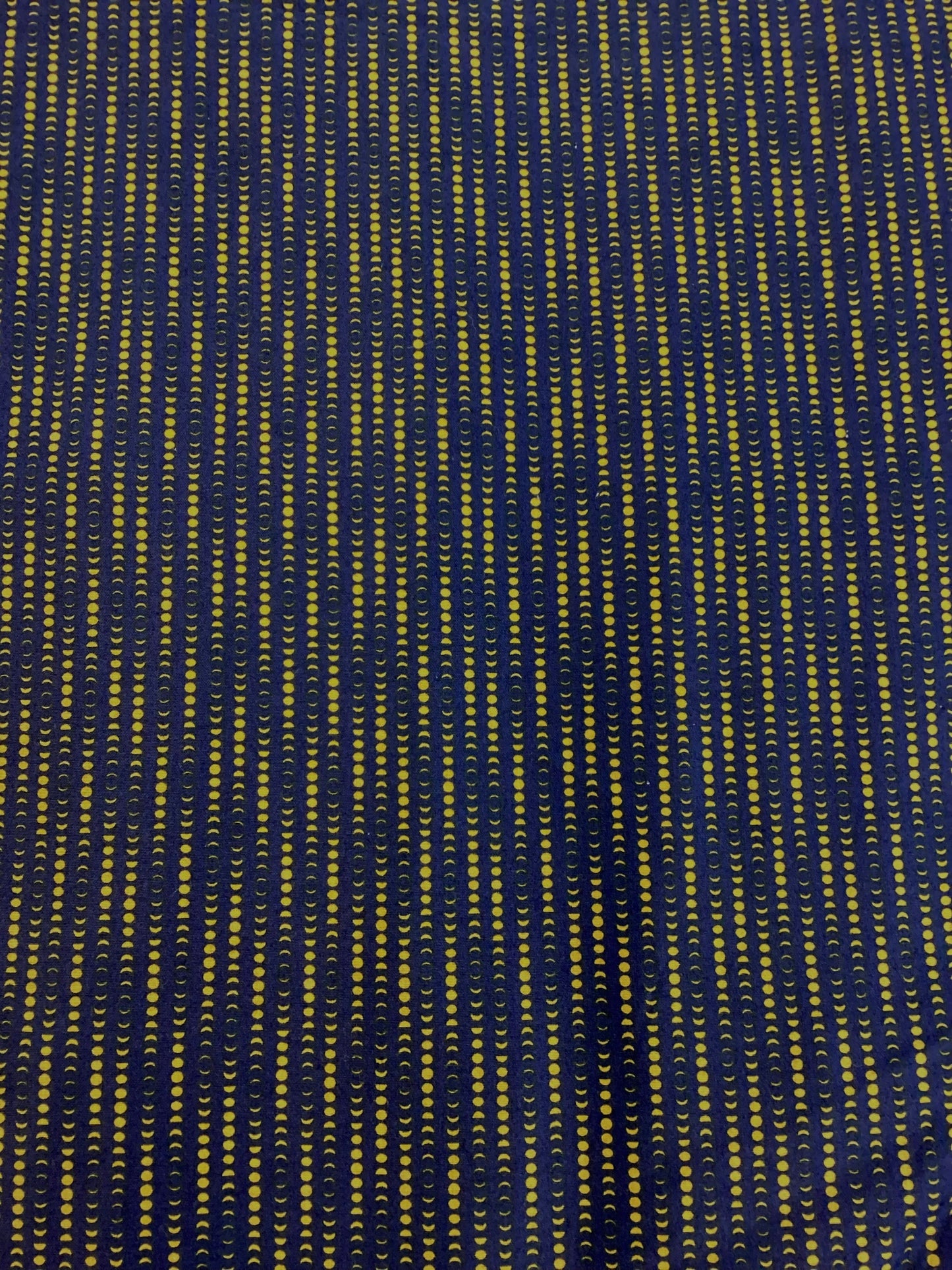 Japanese Fabric - The moon Rabbit - moon cycle (navy)