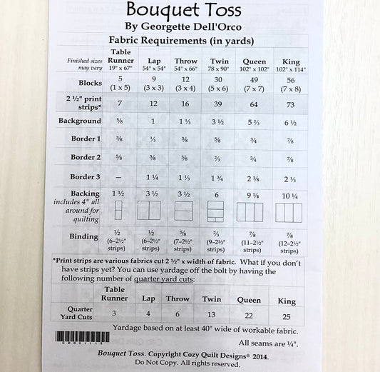 Pattern - Bouquet Toss