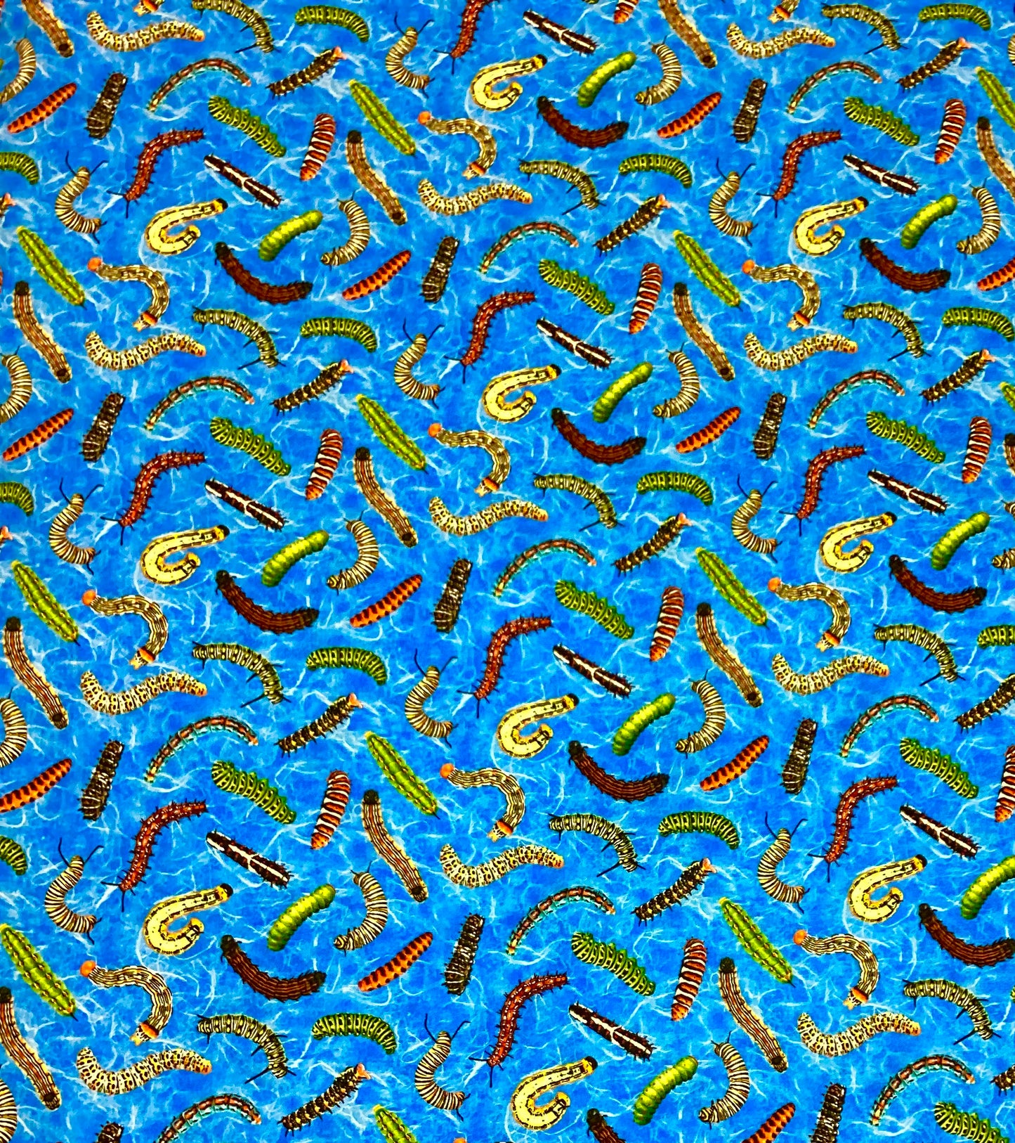 Fabric - Frolicking Fields Caterpillars