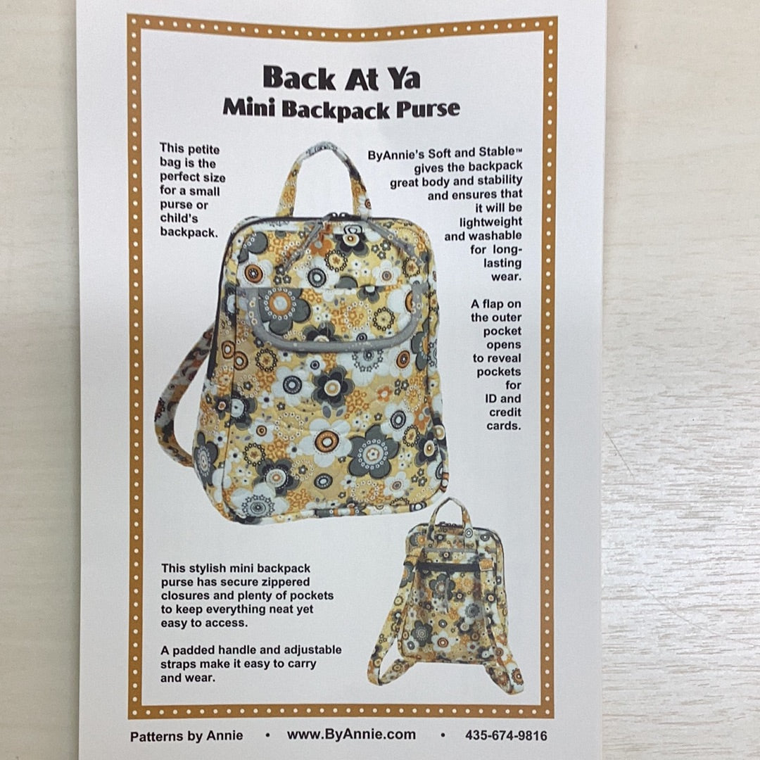 Free Small Backpack Sewing Pattern IThinksew Patterns And More