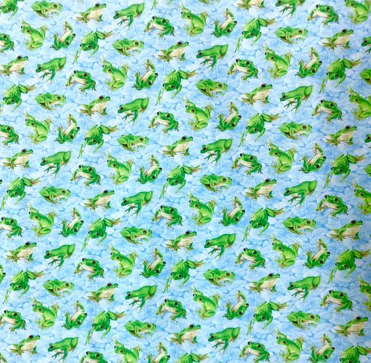Fabric - Frolicking Fields (Frogs)