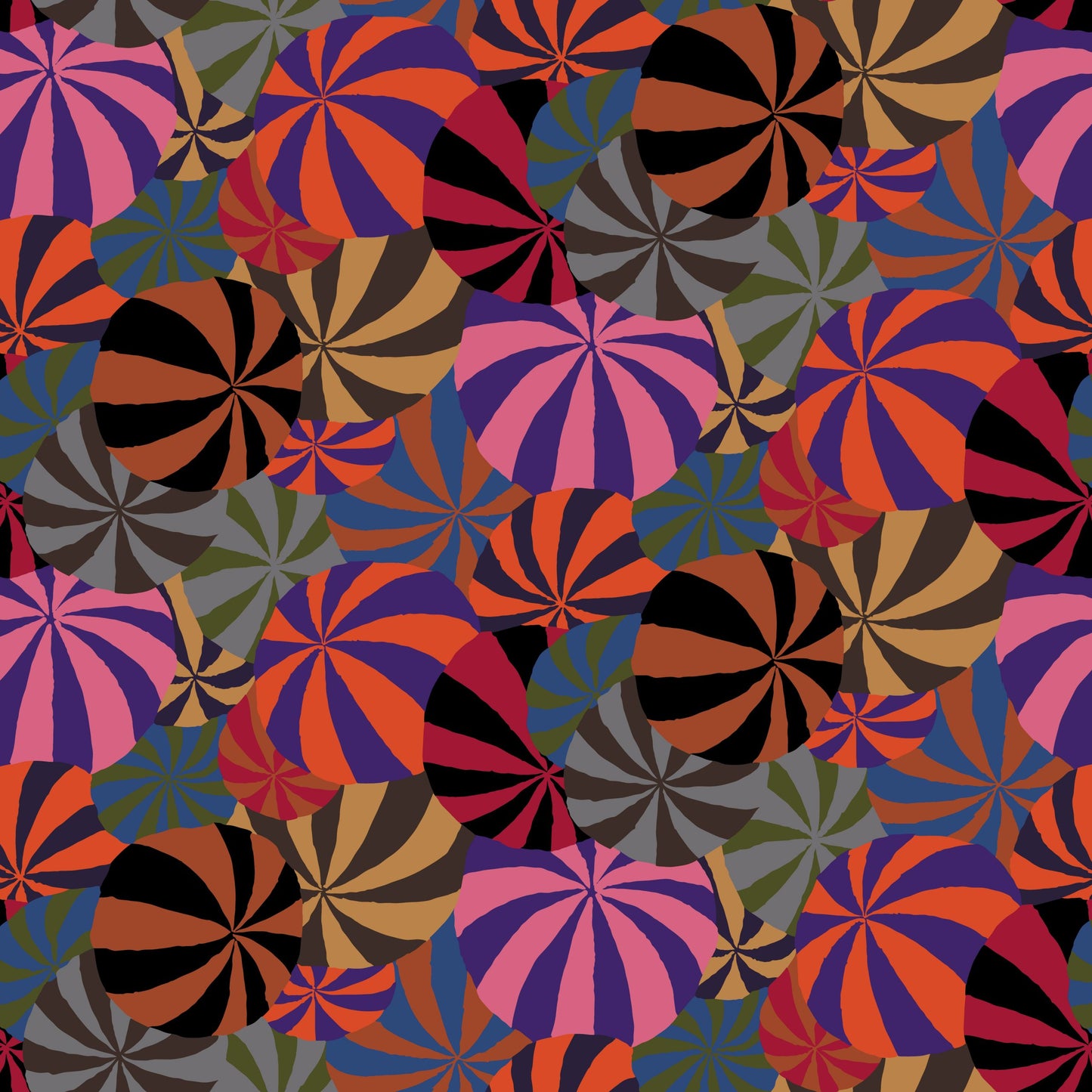 Kaffe Fassett - Beach Balls (Maroon)
