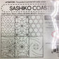 Sashiko cloth - COASTER / part 3 (Red)