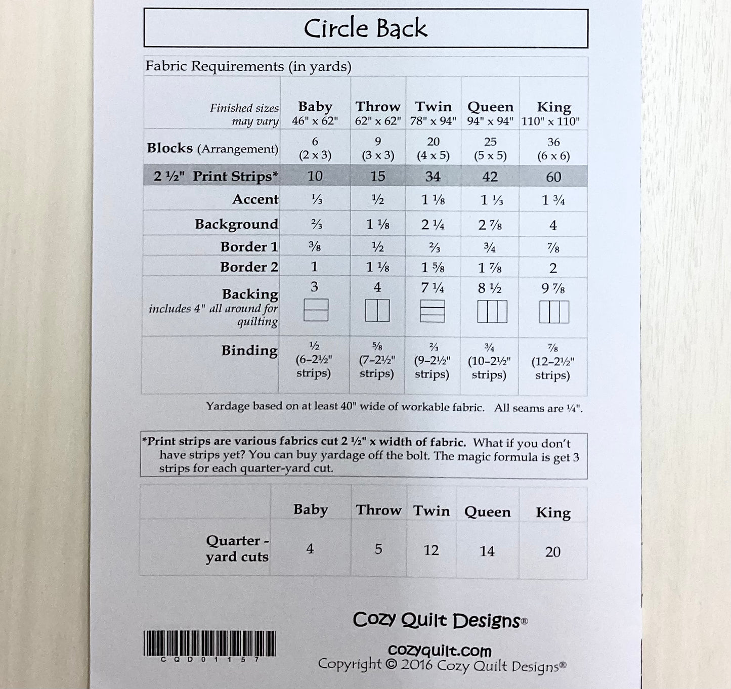 Pattern - Circle Back