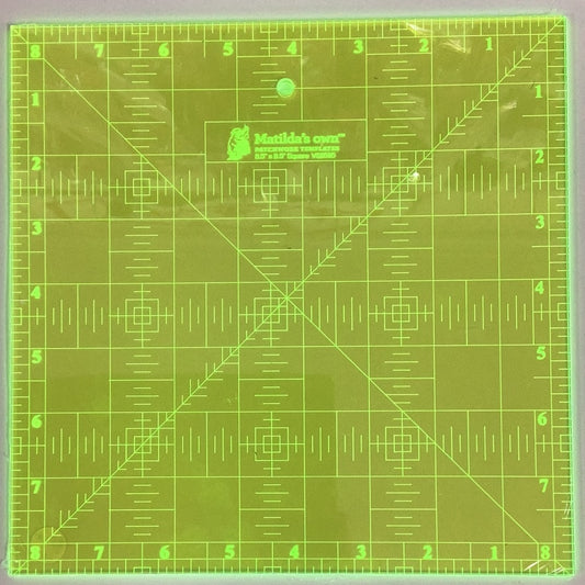Matilda's Own Square Ruler 8 1/2 x 8 1/2"