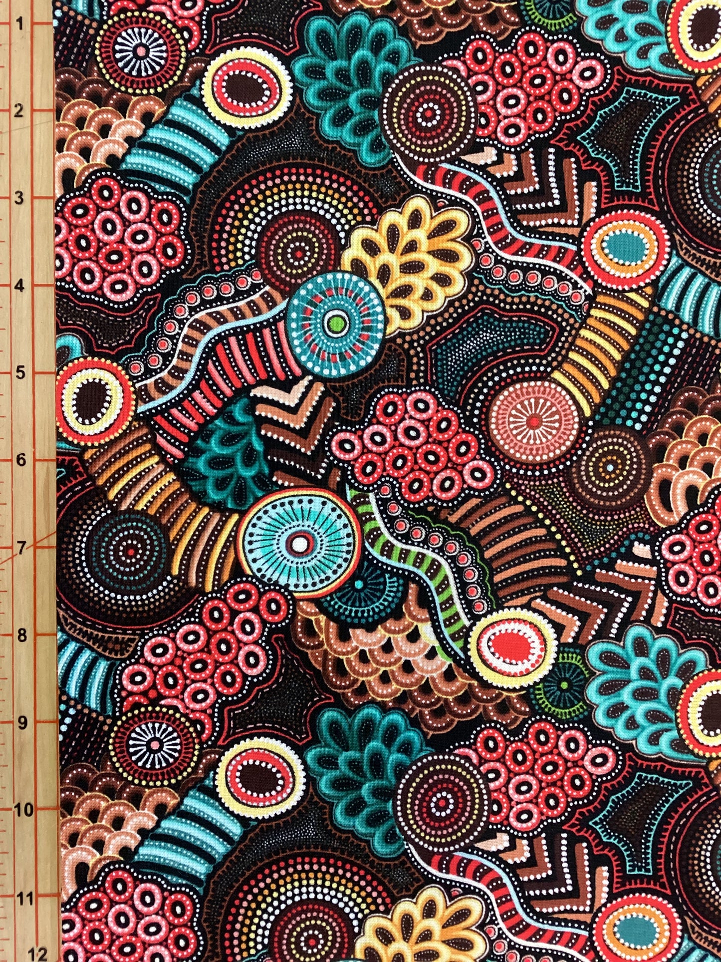 Gondwana - Geometric (Brown/Rust)