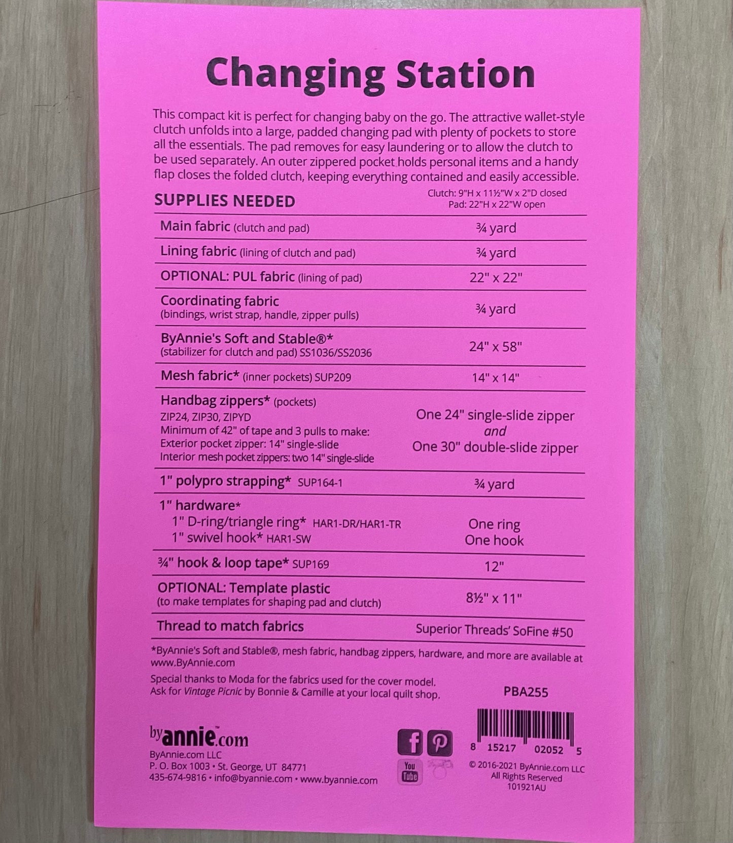 Pattern- Changing Station