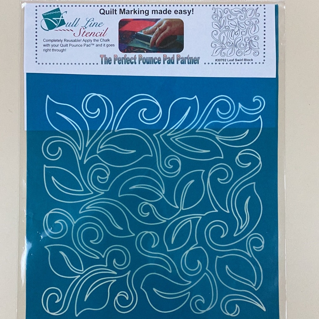 Quilt Pounce Powder Stencils