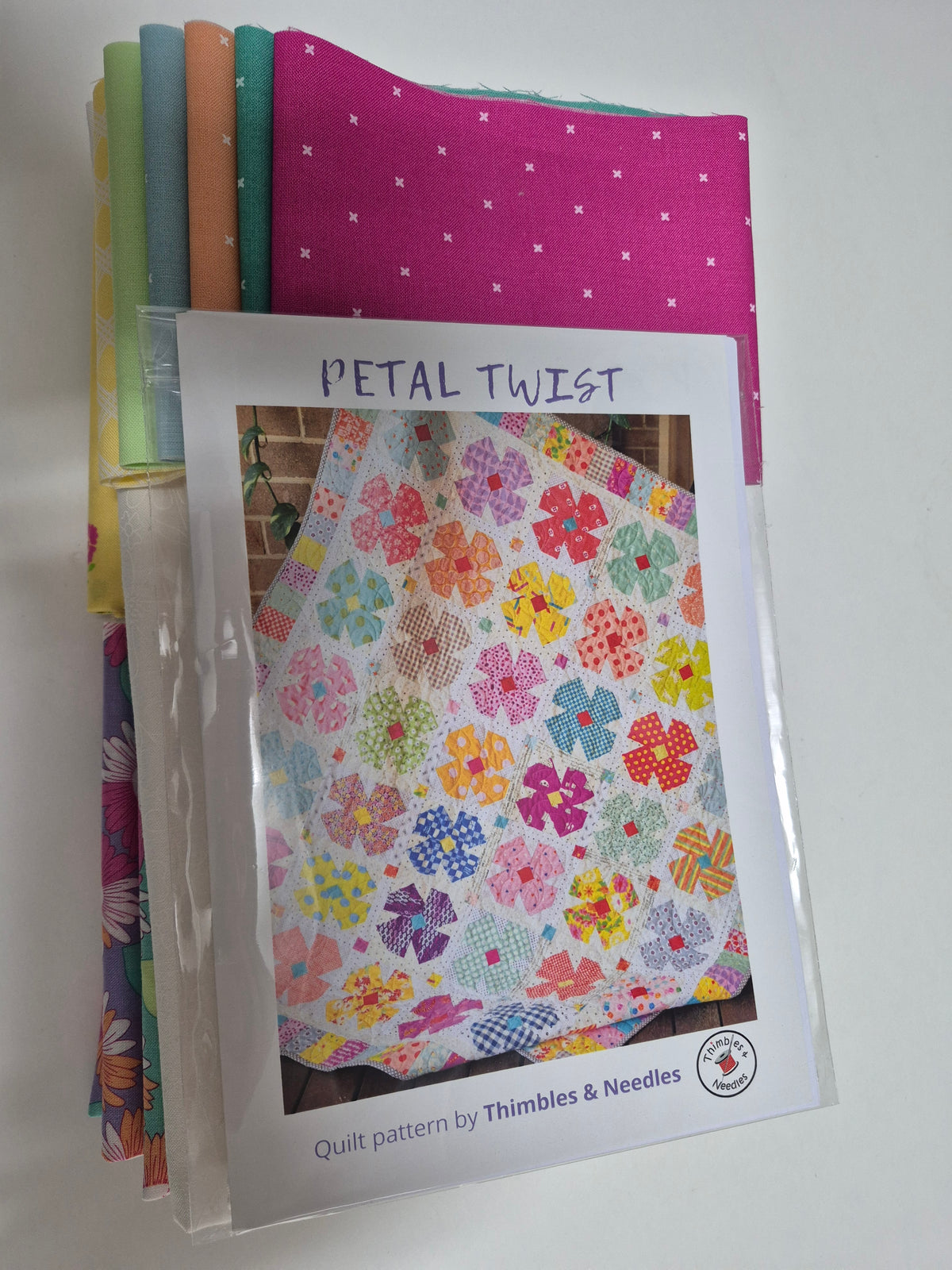 Quilt Kit - Petal Twist featuring Joysome fabric  from Corey Yoder