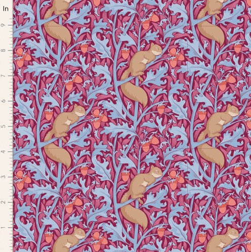 Fabric~ TILDA Hibernation Squireldream (Hibiscus)