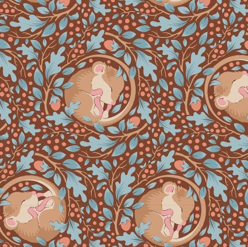 Fabric~ TILDA Hibernation Slumbermouse (Hazel)