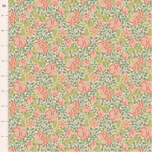 Fabric ~ TILDA Songbird - Flora Sage
