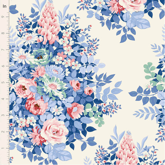 TILDA - Something Blue - Whimsyflower Cream 100665