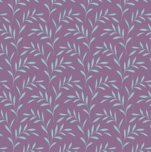 Fabric~ TILDA Hibernation Olivebranch (Lavender)