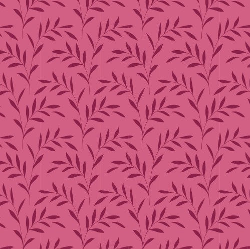 Fabric~ TILDA Hibernation Olivebranch (Old Rose)