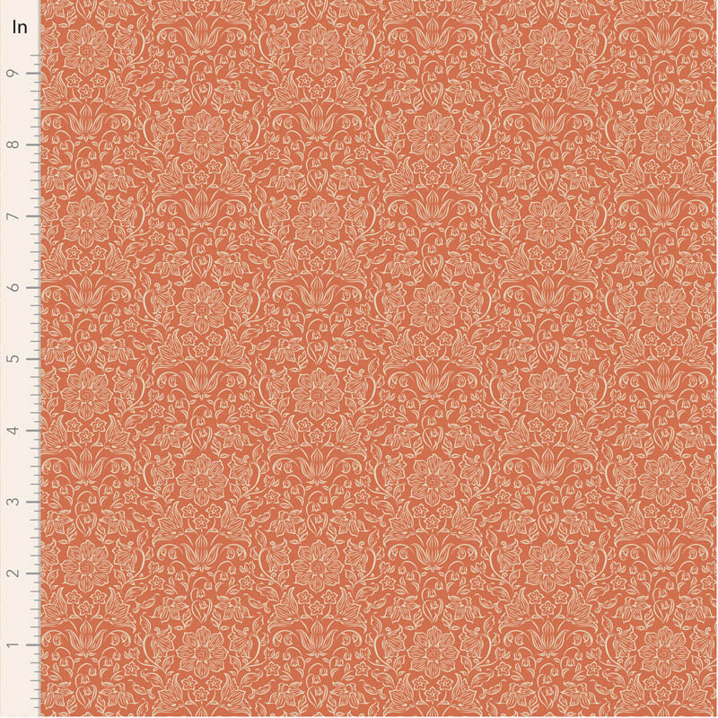 Fabric ~ TILDA Songbird - Lila Coral