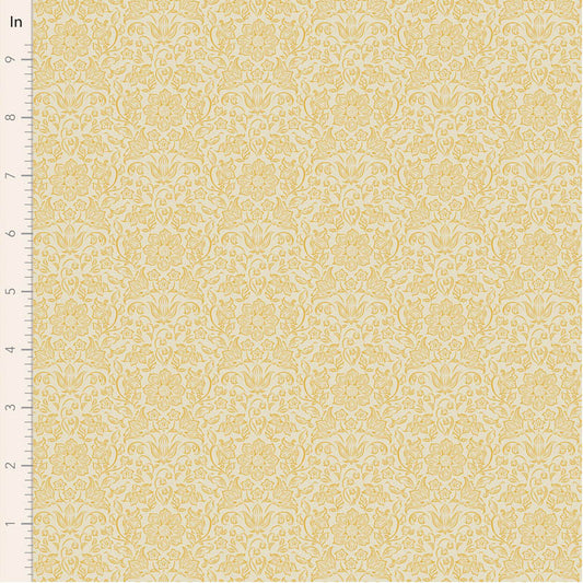 Fabric ~ TILDA Songbird - Lila Light Yellow
