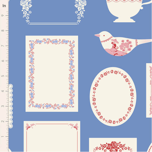 TILDA - Something Blue - Labels & Ornaments Blue 110173