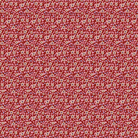 Fabric ~ TILDA Brie Basics - Burgundy
