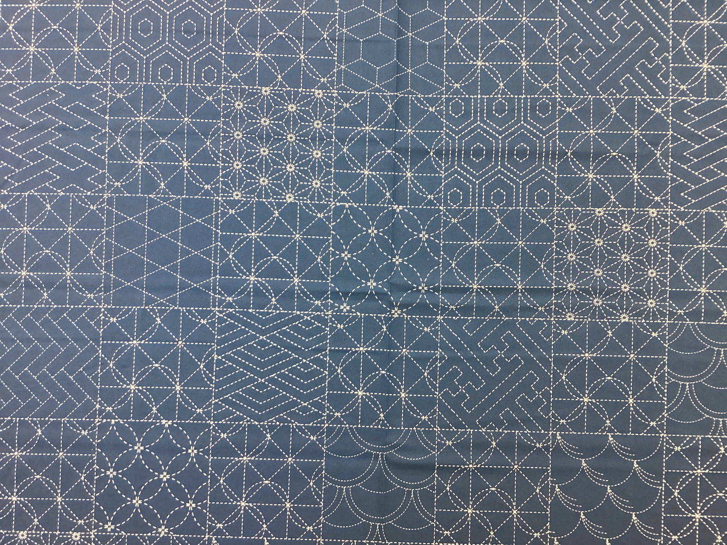 Fabric - Stenciled Sashiko Cloth (Craft Tokai)