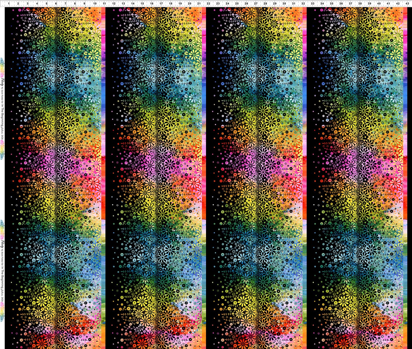 Jason Yenter - Felicity 1FEL-2 Blalck Border Print