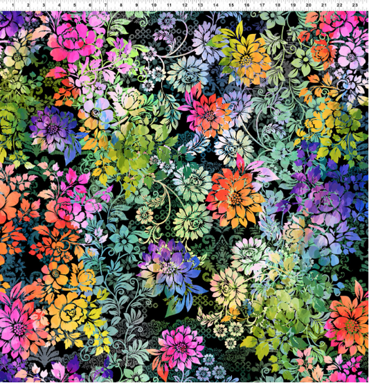 Jason Yenter - Felicity 2FEL-2 Black Floral