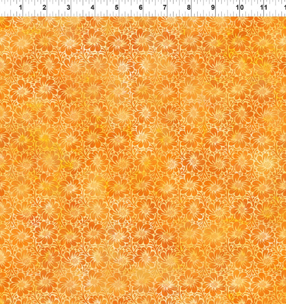 Jason Yenter - Felicity 6FEL-1 Orange Flower Field