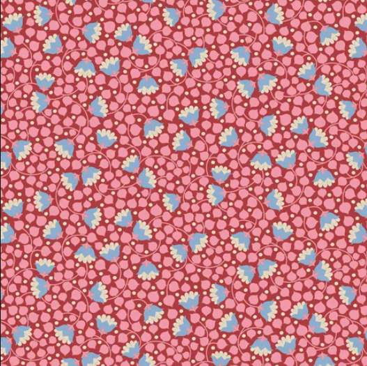 Fabric ~ TILDA Wallflower - Bellflower Pink 110129