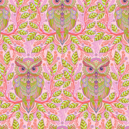 Tula Pink~ Full Moon Forest 2 'Hootie Patootie' (Honey)