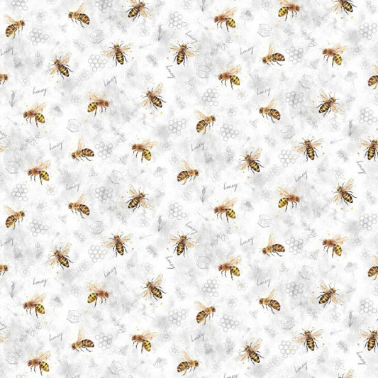 Fabric ~ Honey Bee - Bee's Ivory