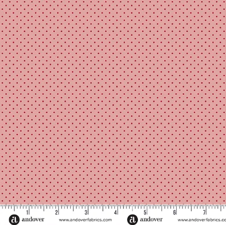 Fabric~ A Woodsy Cottage A1367E (Pink - Fine Spot)