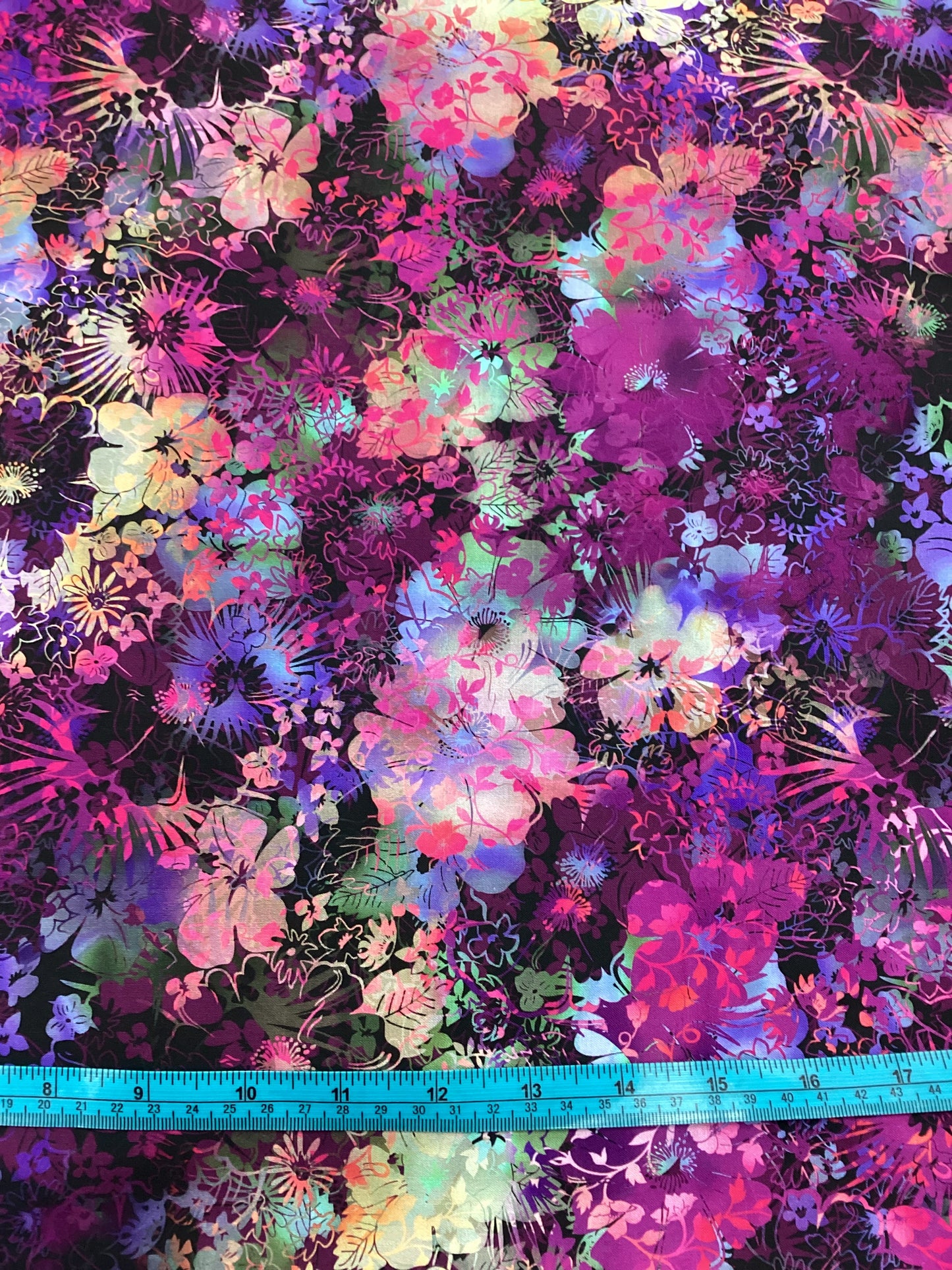 Fabric~ I Dream in Colour - Purple vines Print - 2IDC-3