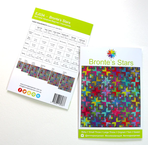 Pattern - Bronte's Stars – Quilt Craft Toowoomba