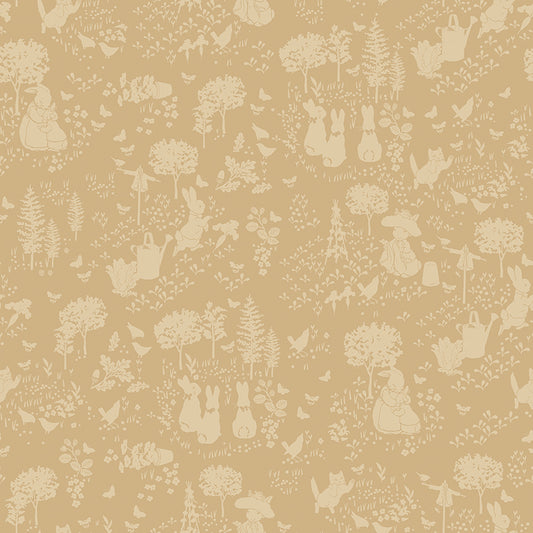 Peter Rabbit & Benjamin Bunny - Tonal Garden Tan