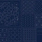 Panel~ Sashiko & Stitchery Panel DV4051 Navy