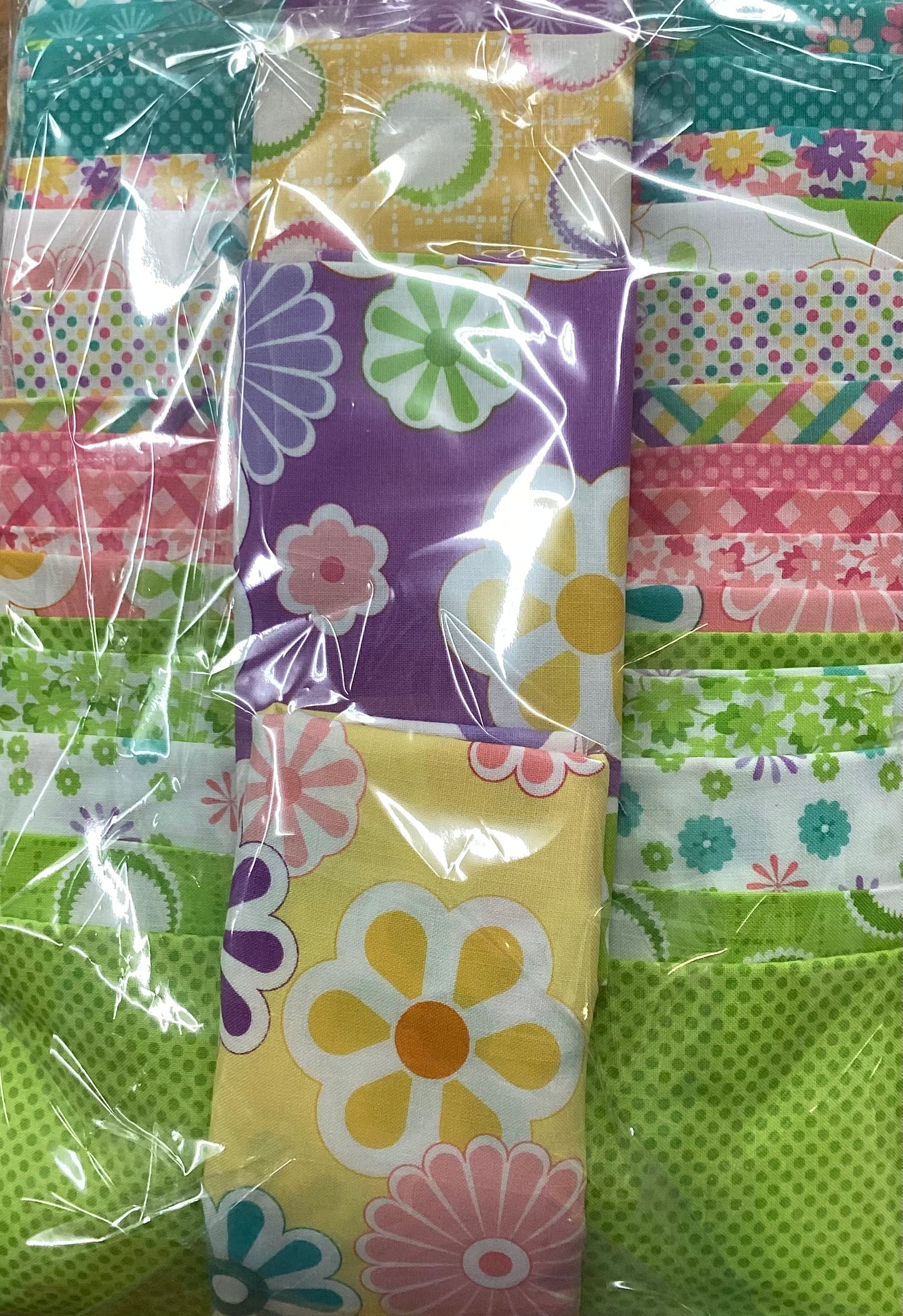 Daisy Quilt Kit with Templates - Moda - On the Bright side collection